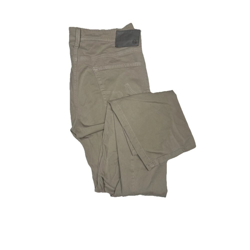 AG Adriano Goldschmied Khaki‎ Pants 36x34 Beige Straight Leg Chinos